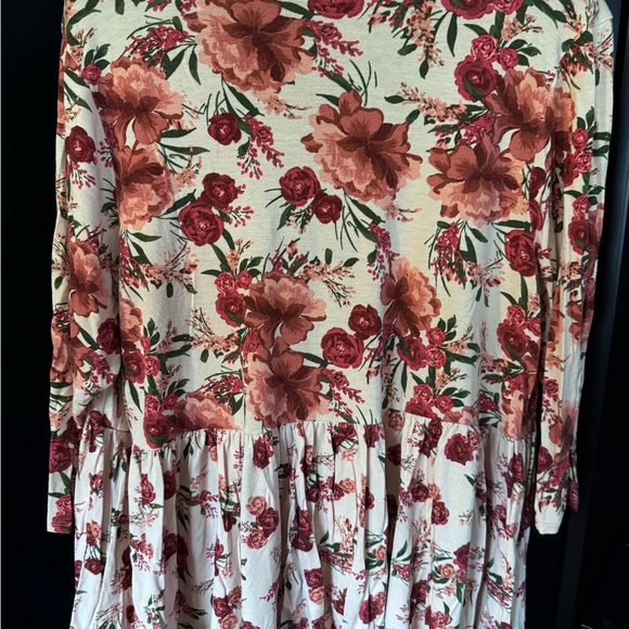 Torrid Pink Floral Tie-Front Kimono/Cardigan Size 3 - Picture 5 of 5